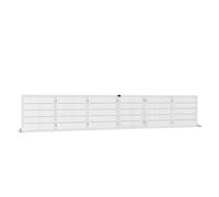 PawHut Freestanding 6 Panel Pet Dog Foldable Wooden Gate, White