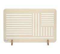 PawHut Freestanding Pet Gate, Portable Dog Barrier Gate with Feet for Small Breeds, 75 x 51 cm, Natural Wood