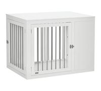 PawHut Furniture-Style Dog Crate End Table w/ 2 Doors, for Medium & Large Dogs