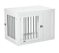 PawHut Furniture Style Dog Crate for Medium Dogs 92 x 59 x 67 cm White