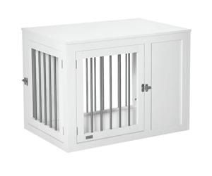 PawHut Furniture Style Dog Crate for Medium Dogs 92 x 59 x 67 cm White