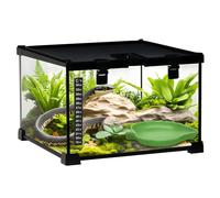 PawHut Glass Reptile Terrarium Insect Breeding Tank Vivarium Habitats