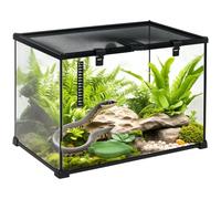 Pawhut Glass Reptile Terrarium Habitats For Lizards/Frogs/Snake - 50 X 30 X 35cm, none