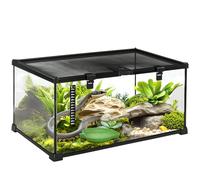 PawHut Glass Reptile Terrarium Tank Thermometer Medium 50 x 30 x 25cm