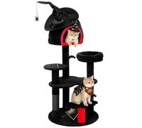 PawHut Gothic Cat Tree 155cm Multi-Level Cat Tower for Indoor Kittens Black