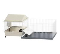 PawHut Guinea Pig Cage with Removable Pet Playpen for Guinea Pig, Hedgehog