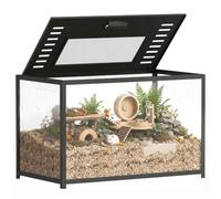 PawHut Hamster Cage Syrian Dwarf, Gerbil, 80 x 45 x 50.5 cm Black