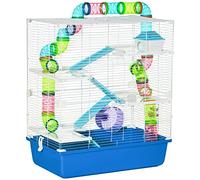 PawHut Large Hamster House With Water Bottle - Blue, Blue