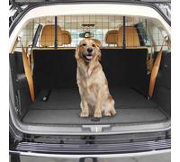 PawHut Heavy Duty Pet Dog Car Barrier Adjustable Ventilated Mesh Wire Guard Auto Vehicle Fence Protector SUVs Black