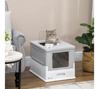 PawHut Hooded Cat Litter Box Scoop Included
