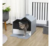 PawHut Hooded Cat Litter Tray with Scoop