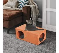 PawHut Indoor Outdoor Cat Hideaway Tunnel Garden Kitty Box House Pet Home Rabbit Hutch Run Play Cage Waterproof Shelter