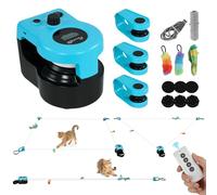 PawHut Interactive Cat Toy Automatic & Remote Control for Indoor Adult Cats