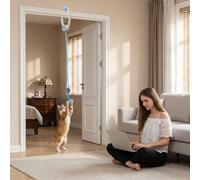 PawHut Interactive Cat Toys Door Hanging Automatic Cat Toy Mouse & Teaser