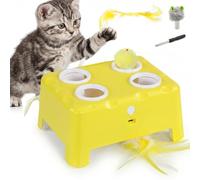 PawHut Interactive Cat Toys Rechargeable for Indoor Kittens & Adult Cats