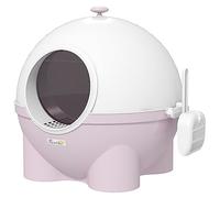 PawHut Large Cat Litter Box w/ Scoop, Front Entrance, 53 x 51 x 48cm - Pink, Pink