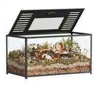 PawHut Large Hamster Cage w/Deep Base, Openable Top, 100x50x52.5 cm Black