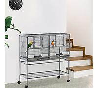 PawHut Large Metal Bird Cage with Removable Metal Tray