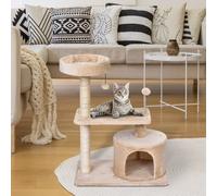 PawHut Mult Level Cat Tree for Indoor Cats with Scratching Post Bed Condo Perch