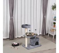 PawHut Mult Level Cat Tree for Indoor Cats with Scratching Post Bed Condo Perch