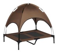 PawHut Outdoor Dog Bed Removable Canopy Large Pets 92 x 76 x 90 cm Brown