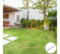 PawHut Pet Agility Training Equipment Dog Jump Hurdle Bar Obedience Training Set