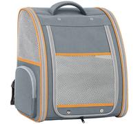 Pawhut Pet Backpack Carrier, Foldable Storage Bag, Grey Grey