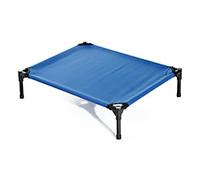 PawHut Medium Elevated Dog Bed, Portable with Metal Frame, Comfortable Raised Pet Bed, Blue, Perfect for Outdoor Use Aosom UK