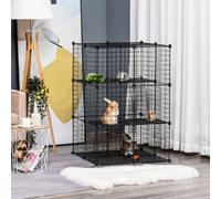 PawHut Pet Playpen DIY Small Animal Cage for Kitten Bunny Chinchilla Pet Mink