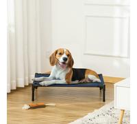 PawHut Dog Cat Puppy Pet Elevated Raised Cot Bed Portable Camping Basket - Blue (Medium)