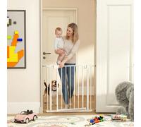 PawHut Pet Safety Gate, 76-82cm Wide Baby Stair Gate with Auto-Close