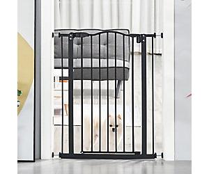 PawHut Pet Safety Gate D06-094 35 x 940 x 680 mm Black