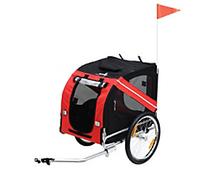 Pet Bicycle Steel Frame Trailer - Red