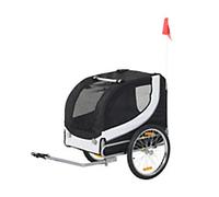 PawHut Pet Trailer White, Black 730 mm x 1300 mm x 900 mm