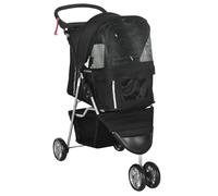 PawHut Pet Travel Stroller Cat Dog Pushchair Trolley Puppy Jogger Carr