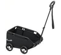 PawHut Pet Wagon Cart, Dog Stroller for Small Dogs and Cats with 4 Wheels, Safety Straps, Storage Bag, Mat