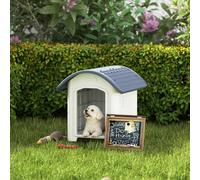 PawHut Plastic Outdoor Dog Kennel with Removable Floor, Waterproof Roof