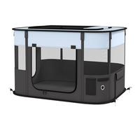 Pawhut Portable Dog Pen For Puppies, Rabbits, Kittens, Guinea Pigs In Grey Grey