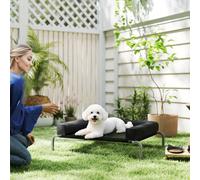 Pawhut Portable Elevated Dog Bed, Raised Dog Bed With Removable Bolsters