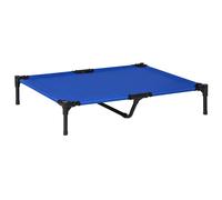 PawHut Elevated Pet Bed with Metal Frame and Oxford Fabric For Dogs and Cats - Blue, none