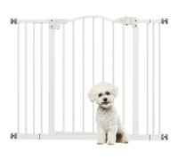 PawHut Pressure Fit Dog Stair Gate 74-100cm Adjustable 78cm Tall White