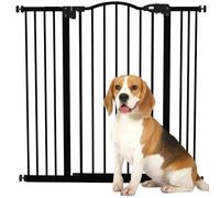 PawHut Pressure Fit Dog Stair Gate 74-100cm Adjustable 94cm Tall Black