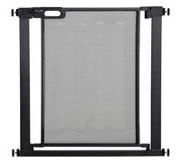 PawHut Pressure Fit Safety Gate Auto Closing Door 75-82 cm Black | Dog Gate for Doorways and Staircases, Pet Barrier for Hallways, Double Locking