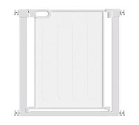 Pawhut 76Cm Tall Pressure Fit Safety Gate For Doorways, Dog Gate 75-103 Cm In White White