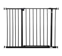 PawHut Pressure Fitted Pet Dog Safety Gate Metal Fence Extending 76-107cm Wide