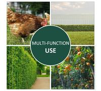 PawHut PVC Chicken Coated Welded Wire Mesh 30m-Dark Green