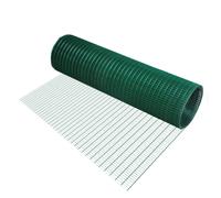 Pawhut PVC Coated Welded Wire Mesh Fencing Chicken Poultry Aviary Fence Run Hutch Pet Rabbit 30m Dark Green