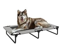 PawHut 107 x 61cm Light Grey Large Dog Raised Bed