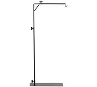 PawHut Reptile Lamp Stand, 86-129Hcm Adjustable Lamp Holder, Black