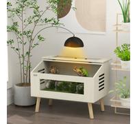 Pawhut Reptile Terrarium, 111L Snake Vivarium With Tempered Glass Windows